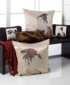 Bring the strength of the warrior into your home, elegantly, with the Samurai Box decorative pillow from Natori. Featuring a printed samurai image pieced on textured 100% silk, this unique pillow is artistically refined.