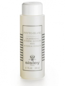 Phyto-Blanc Lightening Toning Lotion. With extracts of white mulberry, lemon, and essential lavendar oil, Phyto Blanc Toning Lotion tones and tightens the pores, inhibits melanin formation and evens out the complexion while leaving it with a matte finish. Wipe over face and neck daily for best results. For all skin types. 6.7 oz. tube. Phyto-Blanc Lightening Toning Lotion. With extracts of white mulberry, lemon, and essential lavendar oil, Phyto Blanc Toning Lotion tones and tightens the pores, inhibits melanin formation and evens out the complexion while leaving it with a matte finish. Wipe over face and neck daily for best results. For all skin types. 6.7 oz. tube.