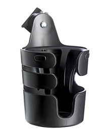 Make both child and parent happy with the universal Bugaboo cup holder. It features a cutout to accommodate everything from sippy cups to coffee mugs. Make both child and parent happy with the universal Bugaboo cup holder. It features a cutout to accommodate everything from sippy cups to coffee mugs.