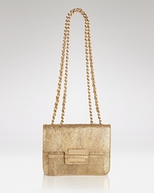 Eye-catching with a festive frock or dressed-up denim, this metallic leather shoulder bag from Z Spoke Zac Posen is sure to be the life of the party. Eye-catching with a festive frock or dressed-up denim, this metallic leather shoulder bag from Z Spoke Zac Posen is sure to be the life of the party.