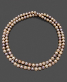 Petal pinks and lavenders give these cultured freshwater pearls (8-9 mm) a pretty flush. Approximate length: 36 inches. Petal pinks and lavenders give these cultured freshwater pearls (8-9 mm) a pretty flush. Approximate length: 36 inches.
