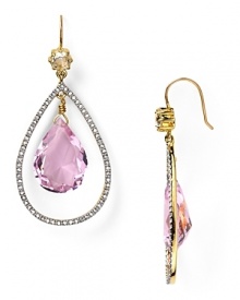 Inject your look with a shot of color with these orbital teardrop earrings from Juicy Couture. Contrasting 14-karat gold complements the pretty hue for maximum impact. Inject your look with a shot of color with these orbital teardrop earrings from Juicy Couture. Contrasting 14-karat gold complements the pretty hue for maximum impact.