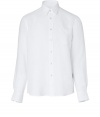 With its clean look and lightweight linen, Vilebrequins button-down is an effortless cool choice - and a must for your next warm weather getaway - Classic collar, long sleeves, buttoned cuffs, button-down front, shirttail hemline - Relaxed slim fit - Wear with swim trunks, or linen pants and sandals