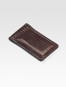 EXCLUSIVELY OURS. We rethought the classic money clip in remarkable, gently textured lizard. 2¾ X 1½ Made in USA EXCLUSIVELY OURS. We rethought the classic money clip in remarkable, gently textured lizard. 2¾ X 1½ Made in USA