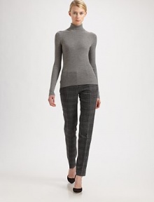 Ultra-soft finespun wool, in a rib-knit turtleneck style.TurtleneckLong sleevesMerino woolDry cleanImported of Italian fabricModel shown is 5'10 (177cm) wearing US size Small. Ultra-soft finespun wool, in a rib-knit turtleneck style.TurtleneckLong sleevesMerino woolDry cleanImported of Italian fabricModel shown is 5'10 (177cm) wearing US size Small.