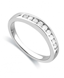 The perfect complement to your diamond engagement ring. This unique ring guard features round-cut diamonds (1/4 ct. t.w.) set in 14k white gold. The perfect complement to your diamond engagement ring. This unique ring guard features round-cut diamonds (1/4 ct. t.w.) set in 14k white gold.