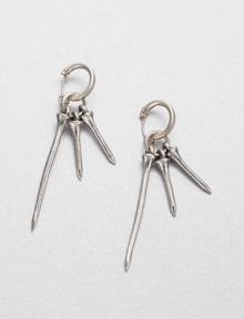 Bring out your inner sportswoman with this unique design. SilverplatedDrop, about 1.5Hinged backMade in USA