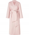 With its immaculate styling and modern sashed silhouette, this oversized coat from Jil Sander lends an iconic feminine polish to any outfit - Collarless, wrapped V-neckline, side slit pockets, wide self-tie sash - Oversized, straight silhouette - Wear with sheath dresses and sleek streamlined accessories