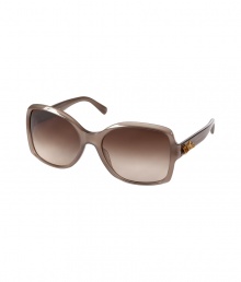Unmistakably feminine with baroque-inspired flower detailing at the temples, Dolce & Gabbanas square frame sunglasses add a spark of glamour to every outfit - Taupe acetate square frames, gradient brown lenses, matte gold-toned flower detail and logo printing at the temples - Lens filter category 3 - Comes with a logo detailed velvet hard case and drawstring pouch Unmistakably feminine with baroque-inspired flower detailing at the temples, Dolce & Gabbanas square frame sunglasses add a spark of glamour to every outfit - Taupe acetate square frames, gradient brown lenses, matte gold-toned flower detail and logo printing at the temples - Lens filter category 3 - Comes with a logo detailed velvet hard case and drawstring pouch