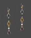 A brilliant medley of faceted semi-precious stones set in 14K yellow gold.