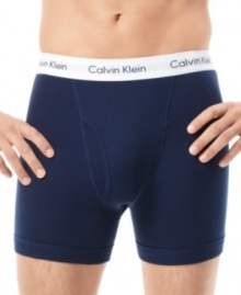 An instant classic from Calvin Klein. This two pack combines boxer-like freedom and brief-like support. An instant classic from Calvin Klein. This two pack combines boxer-like freedom and brief-like support.