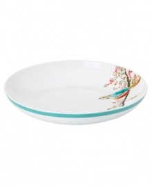 Make any meal sing with a splash of bright watercolor-inspired birds and florals the Chirp dinnerware and dishes collection from Lenox Simply Fine. Built for lasting luster and strength, this individual pasta bowl goes from oven to freezer to dishwasher to the table. Qualifies for Rebate Make any meal sing with a splash of bright watercolor-inspired birds and florals the Chirp dinnerware and dishes collection from Lenox Simply Fine. Built for lasting luster and strength, this individual pasta bowl goes from oven to freezer to dishwasher to the table. Qualifies for Rebate