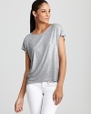 Top your jeans with this subtly sparkly Ella Moss tee for a laid-back take on glamour.