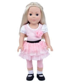 Give her a partner to be pretty in pink with. This Madame Alexander doll wears a pink tiered sparkly dress, white tee and pink leggings for a classic frilly look that your princess is sure to love. Give her a partner to be pretty in pink with. This Madame Alexander doll wears a pink tiered sparkly dress, white tee and pink leggings for a classic frilly look that your princess is sure to love.