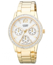 Energize your daily look with a golden timepiece from Citizen. Energize your daily look with a golden timepiece from Citizen.