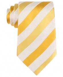 Bold stripes make an instant statement. Get the job done with this striped tie from Donald Trump. Bold stripes make an instant statement. Get the job done with this striped tie from Donald Trump.