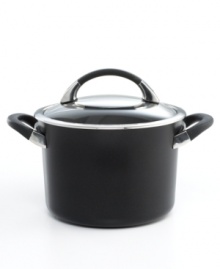 Get a handle on heat with the superior performance of Circulon's hard-anodized construction, which provides even heating for brilliant results. The Total® Food Release System and signature dishwasher-safe nonstick finish get food off the pan and onto plates effortlessly. Lifetime warranty. Get a handle on heat with the superior performance of Circulon's hard-anodized construction, which provides even heating for brilliant results. The Total® Food Release System and signature dishwasher-safe nonstick finish get food off the pan and onto plates effortlessly. Lifetime warranty.