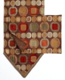Set your everyday table with the delicious palette of sienna and rich earth tones woven in the Metro placemat from Sherry Kline Home. Set your everyday table with the delicious palette of sienna and rich earth tones woven in the Metro placemat from Sherry Kline Home.