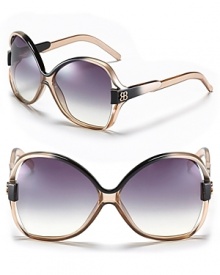 Balenciaga 2-tone Vented Temple Sunglasses Balenciaga 2-tone Vented Temple Sunglasses