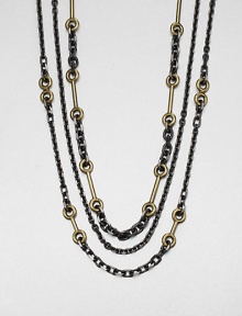 From the Elements Siyabona Collection. A rich array of semiprecious stones in a variety of shapes and sizes, with sparks of Swarovski crystals and resin, creates an intriguing palette in this bold, beaded design.CrystalLabradorite, grey agate, pyrite and quartzResinGoldtone and ruthenium plate Length, about 18Hook claspMade in USA From the Elements Siyabona Collection. A rich array of semiprecious stones in a variety of shapes and sizes, with sparks of Swarovski crystals and resin, creates an intriguing palette in this bold, beaded design.CrystalLabradorite, grey agate, pyrite and quartzResinGoldtone and ruthenium plate Length, about 18Hook claspMade in USA