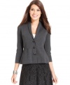 Alfani's shawl-collar jacket adds a chic finishing touch to your ensemble.