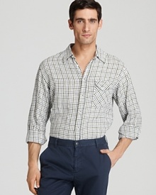 Billy Reid Holden Tattersall Plaid Sport Shirt - Classic Fit Billy Reid Holden Tattersall Plaid Sport Shirt - Classic Fit