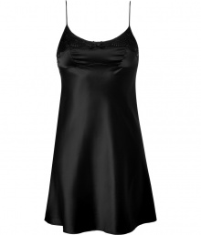 Add luxe appeal to your boudoir attire with this sleek chemise from Elle MacPherson Intimates - Round neck with lace trim, adjustable straps, front bow detail, empire waist, flared silhouette - Style with matching panties for a stylish lounge look Add luxe appeal to your boudoir attire with this sleek chemise from Elle MacPherson Intimates - Round neck with lace trim, adjustable straps, front bow detail, empire waist, flared silhouette - Style with matching panties for a stylish lounge look