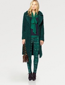 A wooly design featuring a classic notched collar, waist-defining self belt and convenient front patch pockets.Notched collarSelf-tie beltPatch pocketsAbout 40 from shoulder to hem38% wool/28% mohair/23% polyester/9% alpaca/2% polyamideDry cleanImported Model shown is 5'10 (177cm) wearing US size Small. A wooly design featuring a classic notched collar, waist-defining self belt and convenient front patch pockets.Notched collarSelf-tie beltPatch pocketsAbout 40 from shoulder to hem38% wool/28% mohair/23% polyester/9% alpaca/2% polyamideDry cleanImported Model shown is 5'10 (177cm) wearing US size Small.