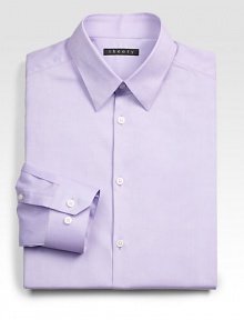 A modern, neatly tailored addition to your office wardrobe in solid, smooth cotton.Button-frontPoint collarCottonDry cleanImported A modern, neatly tailored addition to your office wardrobe in solid, smooth cotton.Button-frontPoint collarCottonDry cleanImported