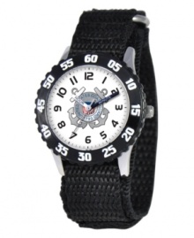 Always ready. Help your kids stay on time with this fun Time Teacher watch that features a U.S. Coast Guard logo and labeled hands for easy reading. Always ready. Help your kids stay on time with this fun Time Teacher watch that features a U.S. Coast Guard logo and labeled hands for easy reading.