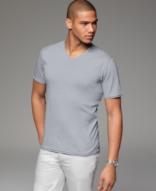 Stick your neck out. This V-neck T shirt from INC International Concepts gives you a little more room to move. Stick your neck out. This V-neck T shirt from INC International Concepts gives you a little more room to move.