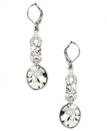 Bridal bliss. The subtle shimmer and light-catching effect of these glamorous Givenchy earrings make them a must for your big day. Crafted in silver-plated mixed metal with clear crystal accents. Approximate drop: 1-3/4 inches. Bridal bliss. The subtle shimmer and light-catching effect of these glamorous Givenchy earrings make them a must for your big day. Crafted in silver-plated mixed metal with clear crystal accents. Approximate drop: 1-3/4 inches.