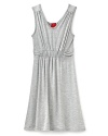Easy comfort and effortless style arrive with a must-have shirred waist dress from Little Ella.