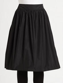Timeless and ultra-feminine, this full-skirted taffeta style is finished with hidden pockets.Self waistbandGathered skirtSide slash pocketsConcealed side zipFully linedAbout 26 from natural waistPolyesterDry cleanImported of Italian fabricModel shown is 5'10 (177cm) wearing US size 2. 