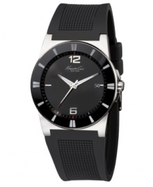 A mysterious black design upgrades this everyday casual timepiece by Kenneth Cole New York into a must-own accessory. A mysterious black design upgrades this everyday casual timepiece by Kenneth Cole New York into a must-own accessory.