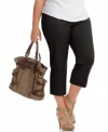 Pair the season's hottest tops with MICHAEL Michael Kors' cropped plus size pants-- they're so on point for the season! (Clearance)