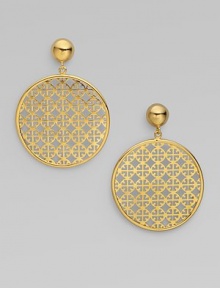 A chic, iconic style featuring an intriguing cutout design for an unforgettable look.16k goldplatedDrop, about 2¼Imported A chic, iconic style featuring an intriguing cutout design for an unforgettable look.16k goldplatedDrop, about 2¼Imported
