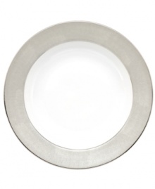 Host an enchanted evening with the twinkling Stardust rim soup bowl. Designer Monique Lhuillier styles timeless bone china with cool pewter and glittering platinum for a look that's fun but graceful, too. Host an enchanted evening with the twinkling Stardust rim soup bowl. Designer Monique Lhuillier styles timeless bone china with cool pewter and glittering platinum for a look that's fun but graceful, too.