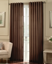 Simply sophisticated. In an array of distinctive hues, the Cooper window panel defines your room with tonal, wide-stripe antique satin for a look of classic chic. Simply sophisticated. In an array of distinctive hues, the Cooper window panel defines your room with tonal, wide-stripe antique satin for a look of classic chic.