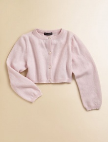 The luxury of pure cashmere with pearly buttons and a slightly cropped shape makes a pretty partner to her loveliest dresses.Ribbed crew necklineLong sleeves with ribbed cuffsButton placketRibbed hemCashmereHand washImported Please note: Number of buttons may vary depending on size ordered. The luxury of pure cashmere with pearly buttons and a slightly cropped shape makes a pretty partner to her loveliest dresses.Ribbed crew necklineLong sleeves with ribbed cuffsButton placketRibbed hemCashmereHand washImported Please note: Number of buttons may vary depending on size ordered.