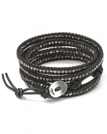 Wrapped and ready. Chan Luu's leather bracelet adds a casual vibe to whatever you're wearing, from a day dress to a tee and jeans. Wrapped and ready. Chan Luu's leather bracelet adds a casual vibe to whatever you're wearing, from a day dress to a tee and jeans.