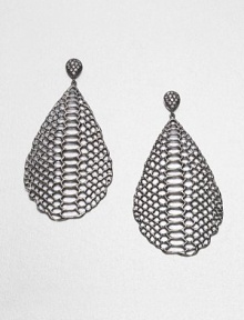 EXCLUSIVELY AT SAKS.COM From the Serpentine Collection. An exotic yet minimalist style featuring a open, snakeskin-inspired design accented with dazzling white sapphires. Black rhodium-plated sterling silverWhite sapphires14k gold post backDrop, about 2.25Imported EXCLUSIVELY AT SAKS.COM From the Serpentine Collection. An exotic yet minimalist style featuring a open, snakeskin-inspired design accented with dazzling white sapphires. Black rhodium-plated sterling silverWhite sapphires14k gold post backDrop, about 2.25Imported