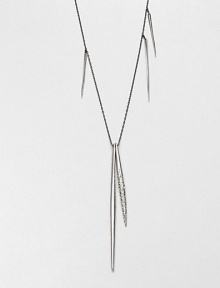 From the Miss Havisham Collection. A long and elegant style accented with sparkling Swarovski crystals on a delicate link chain. Swarovski crystalsRhodium-platingLength, about 32Lobster clasp closureMade in USA From the Miss Havisham Collection. A long and elegant style accented with sparkling Swarovski crystals on a delicate link chain. Swarovski crystalsRhodium-platingLength, about 32Lobster clasp closureMade in USA