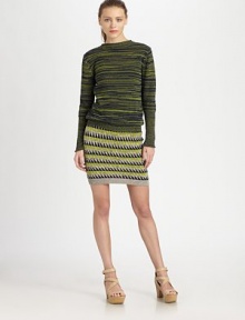 Colorblocked diamond knit adds geometric lines to this snug pencil silhouette.Drawstring waistFlat frontRibbed trimPull-on styleAbout 17 longPima cottonDry cleanImportedModel shown is 5'9 (175cm) wearing US size Small. Colorblocked diamond knit adds geometric lines to this snug pencil silhouette.Drawstring waistFlat frontRibbed trimPull-on styleAbout 17 longPima cottonDry cleanImportedModel shown is 5'9 (175cm) wearing US size Small.