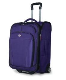 Take charge of travel with a lightweight promise that follows wherever you go. Ergonomically-designed to smoothly sail through busy terminals with effortless direction from an easy-to-use push-button locking handle system. Decked with multiple interior and exterior pockets for easy access to must-haves when you need them most. 10-year limited warranty. Take charge of travel with a lightweight promise that follows wherever you go. Ergonomically-designed to smoothly sail through busy terminals with effortless direction from an easy-to-use push-button locking handle system. Decked with multiple interior and exterior pockets for easy access to must-haves when you need them most. 10-year limited warranty.