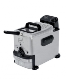 Crispy, crunchy, completely irresistible! Enjoy the fried flavor you love in the convenience of your home with this professional-grade deep fryer that cleans up fast and easy with an innovative integrated filtration system. 1-year warranty. Model FR702D001. Crispy, crunchy, completely irresistible! Enjoy the fried flavor you love in the convenience of your home with this professional-grade deep fryer that cleans up fast and easy with an innovative integrated filtration system. 1-year warranty. Model FR702D001.