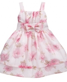 Cultivate her beauty with this precious floral dress from Sweet Heart Rose. Cultivate her beauty with this precious floral dress from Sweet Heart Rose.