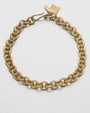 A radiant 14k goldplated chain link design that will make a statement. 14k goldplatedLength, about 16Hook closureMade in USA