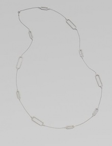 EXCLUSIVELY AT SAKS. A delightful style with dazzling crystal accented, art deco-inspired, rectangular stations. CrystalsRhodium plated brassLength, about 42Lobster clasp closureImported EXCLUSIVELY AT SAKS. A delightful style with dazzling crystal accented, art deco-inspired, rectangular stations. CrystalsRhodium plated brassLength, about 42Lobster clasp closureImported