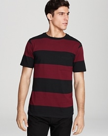 Saturdays Surf NYC Randall Block Stripe Tee Saturdays Surf NYC Randall Block Stripe Tee